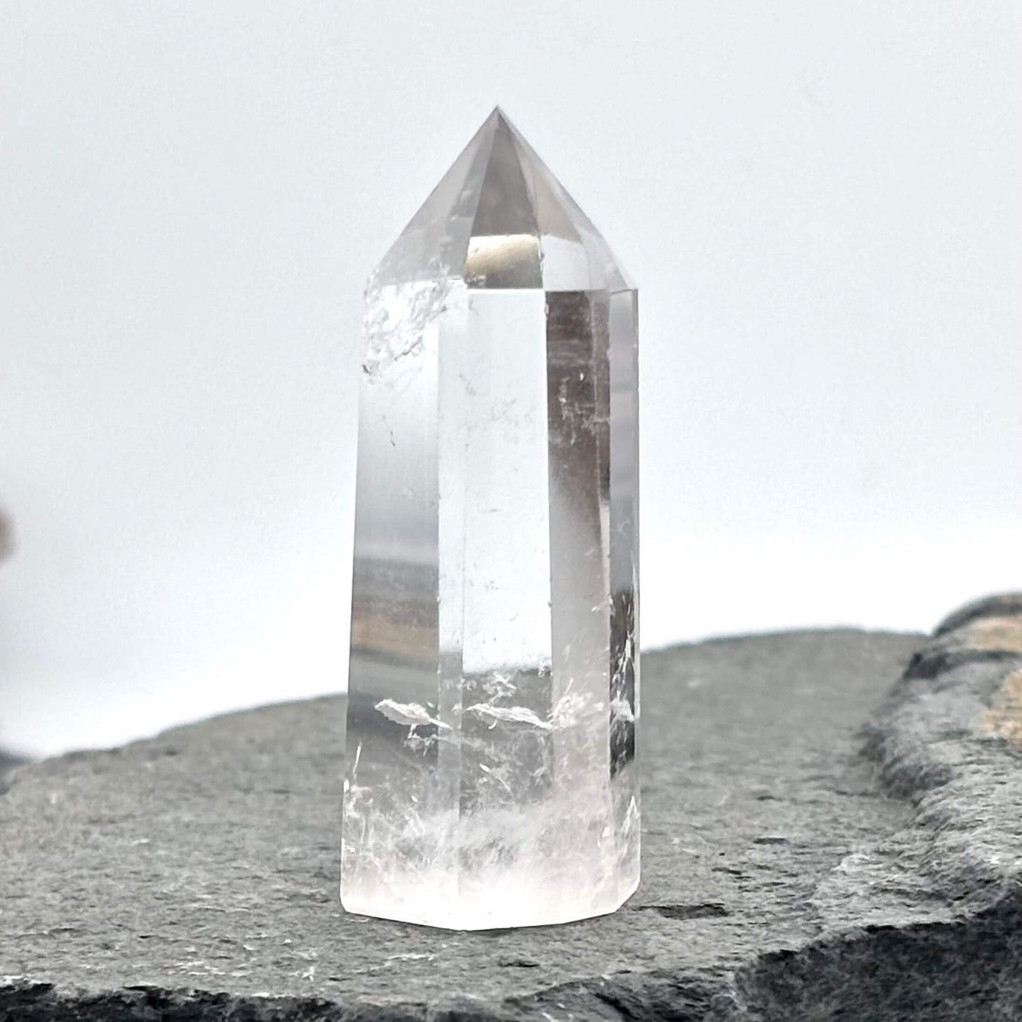 Amazing Clarity Clear Quartz Polished Tower - 30 grams / 5 cms