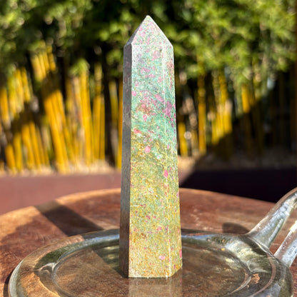 BIG Ruby Zoisite Tower - 160 grams / 12 cms