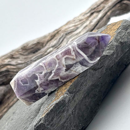 Dream Chevron Amethyst Tower - 40 grams / 6.2 cms