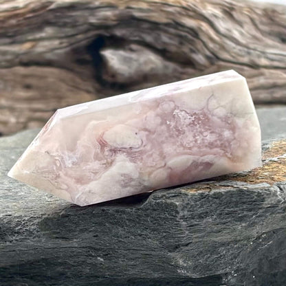 Flower Agate Polished Tower - 30 g / 4.5 cm