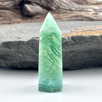 Mini Green Variscite Polished Tower - 25 grams / 4.6 cms