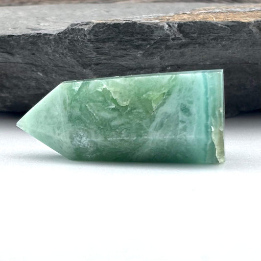 Mini Green Variscite Polished Tower - 25 grams / 4.6 cms