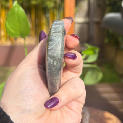 Labradorite Carved Heart  - 150 grams