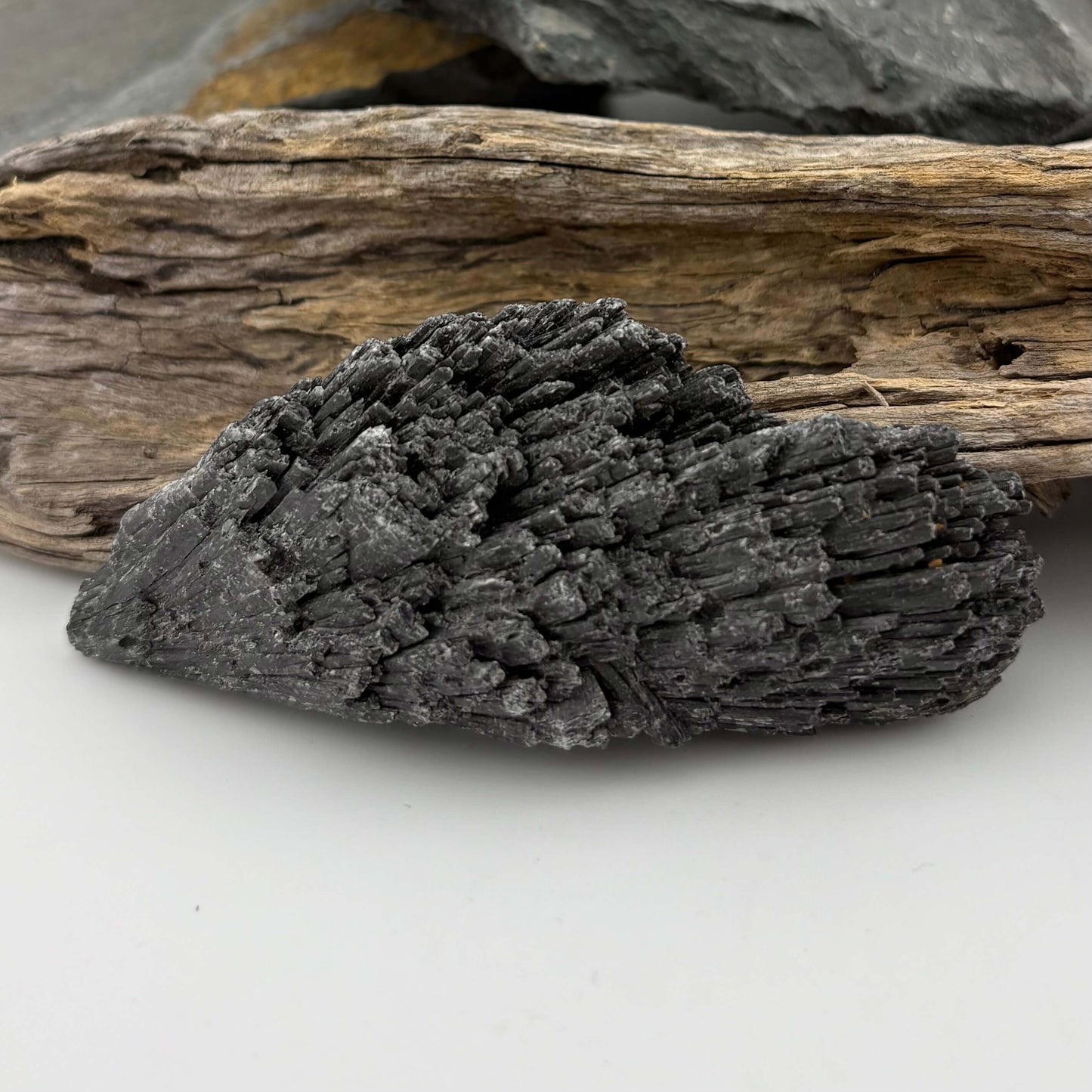 Brazilian Black Kyanite Rough Specimen (Witches Broomstick) - 70 grams