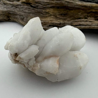 Rare Milky Quartz Stalactite freeform w terminators - 185 grams / 7.5 cms