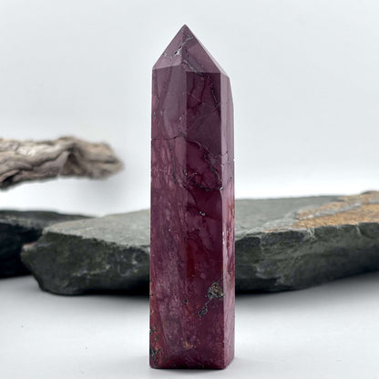 Mookaite (Australian Jasper) Polished Tower - 67 grams / 9.4 cms