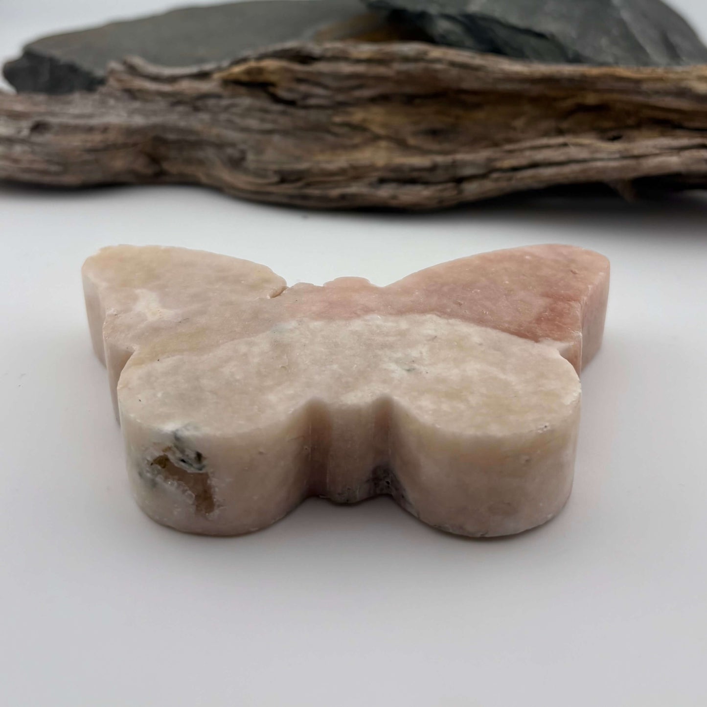 Brazilian Pink Amethyst Druzy Polished Butterfly - 200 grams / 10 cms