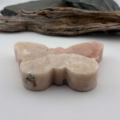 Brazilian Pink Amethyst Druzy Polished Butterfly - 200 grams / 10 cms