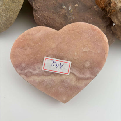 Brazilian Pink Amethyst Polished Heart - 192 grams (#142)