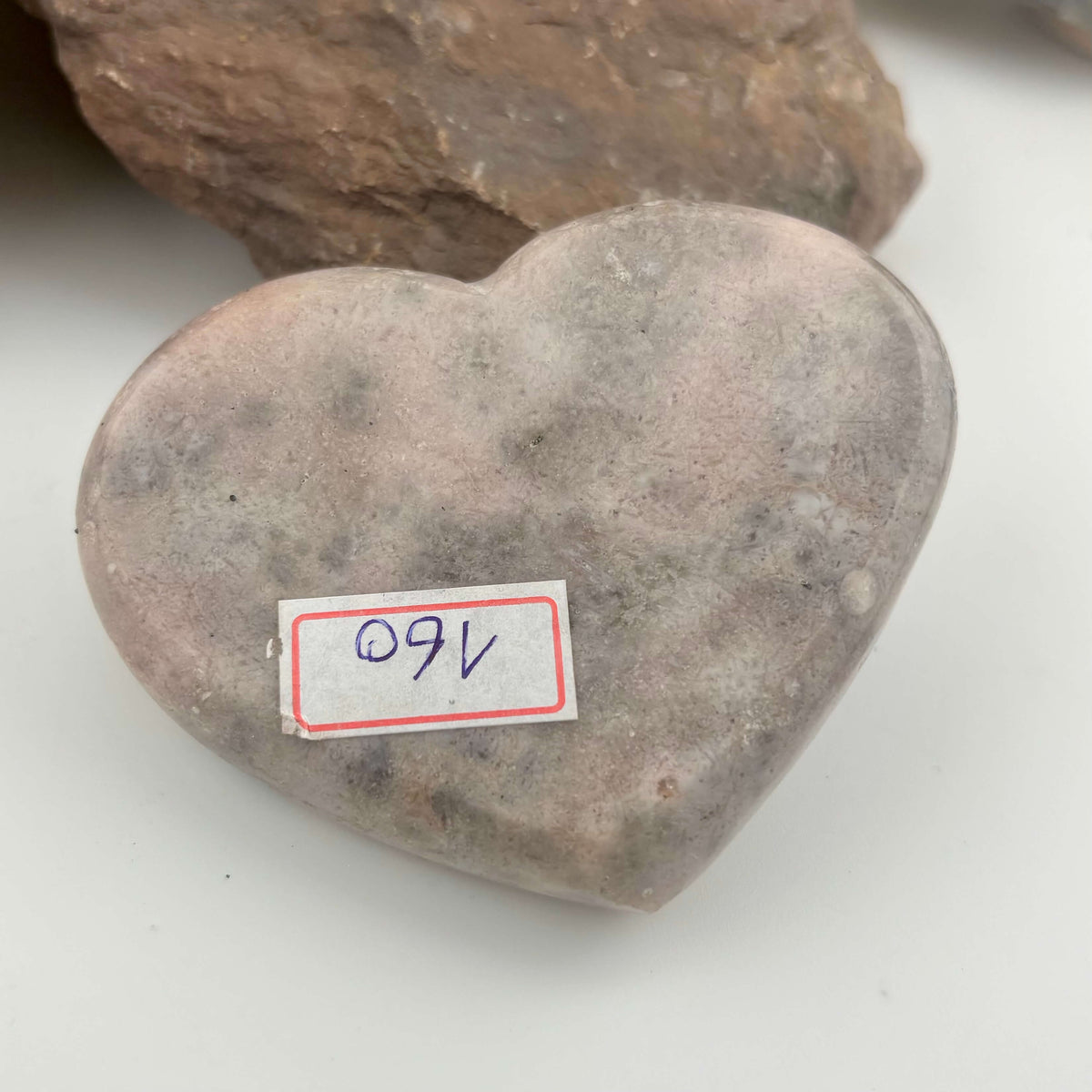 Brazilian Pink Amethyst Polished Heart - 133 grams (#160)