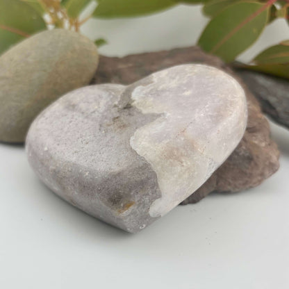 Brazilian Pink Amethyst Polished Heart - 404 grams (#23)
