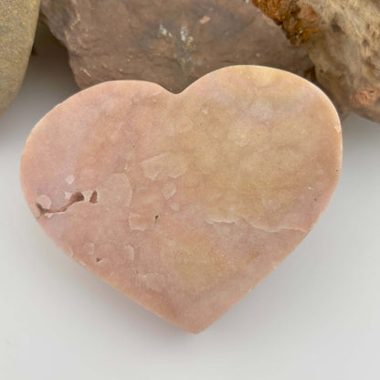 Brazilian Pink Amethyst Polished Heart - 233 grams (#41)
