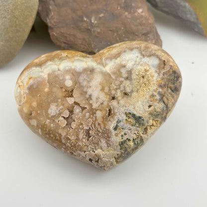 Brazilian Pink Amethyst Polished Heart - 471 grams (#55)
