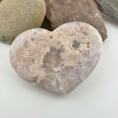 Brazilian Pink Amethyst Polished Heart - 581 grams (#57-1)