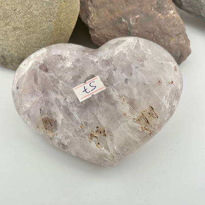 Brazilian Pink Amethyst Polished Heart - 581 grams (#57-1)