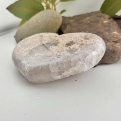 Brazilian Pink Amethyst Polished Heart - 581 grams (#57-1)