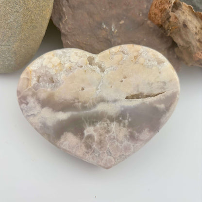 Brazilian Pink Amethyst Polished Heart - 291 grams (#93)
