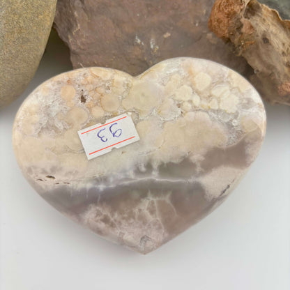 Brazilian Pink Amethyst Polished Heart - 291 grams (#93)