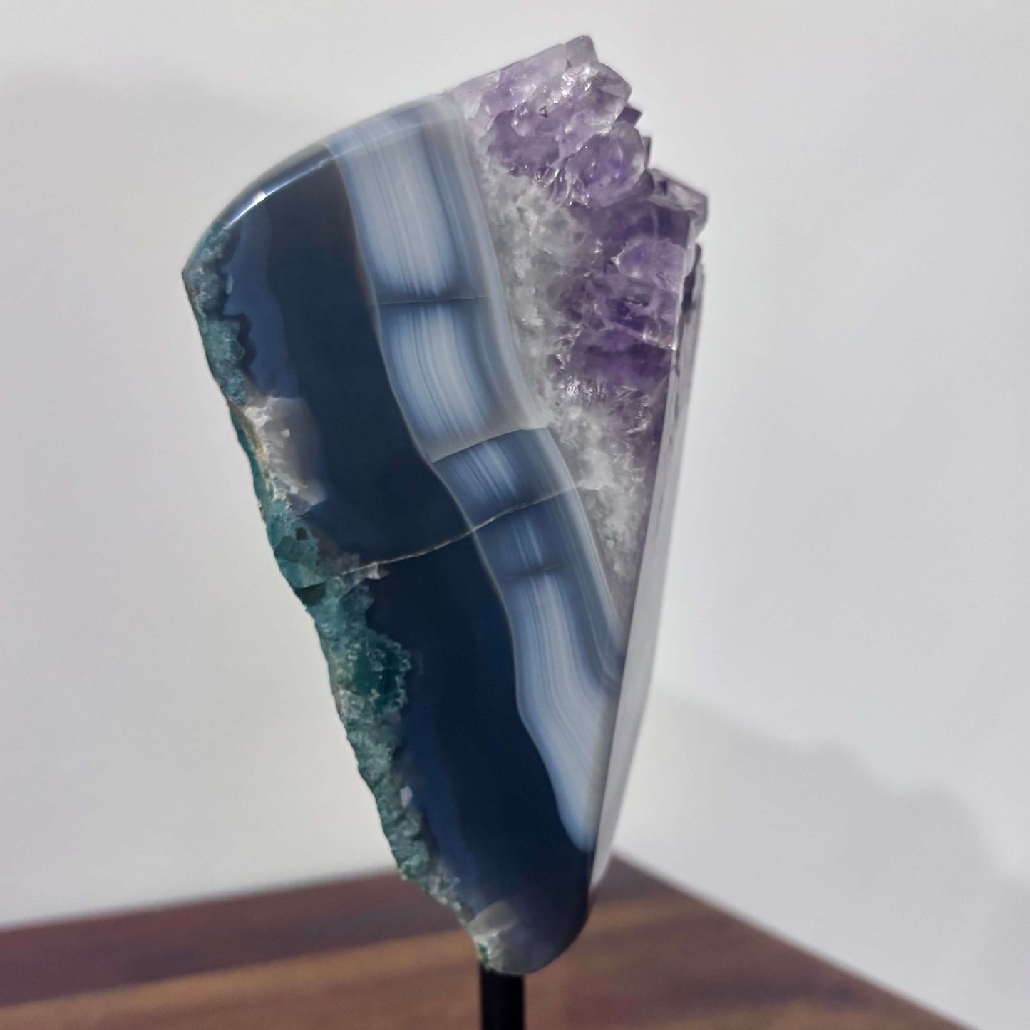 Brazilian Amethyst on Agate Form