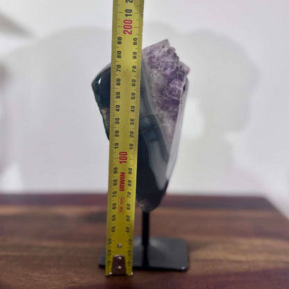 Brazilian Amethyst on Agate Form