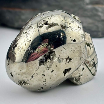 Pyrite Carved Skull