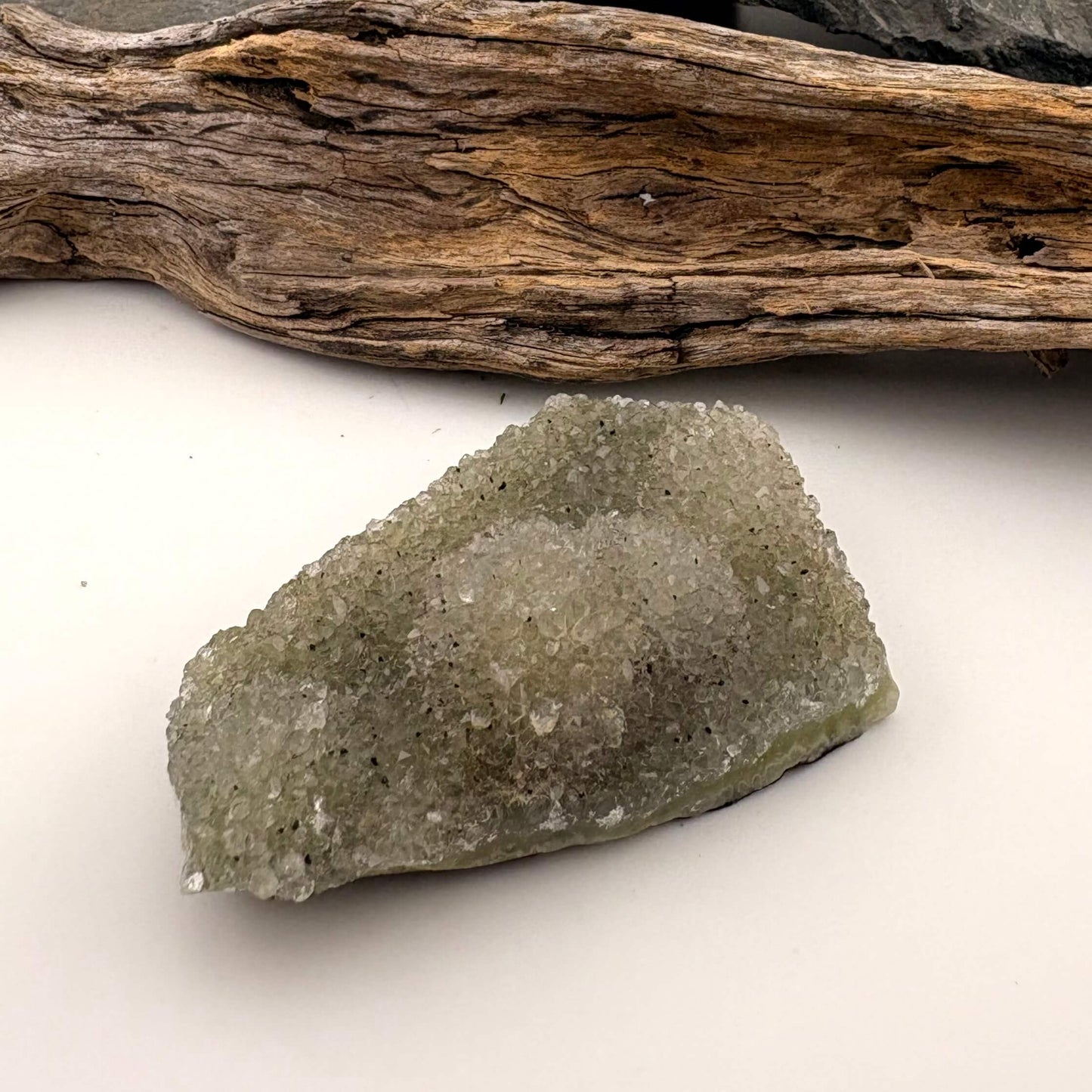 Brazilian Green Rainbow Amethyst Grape Druzy Cluster Flat - 62 grams