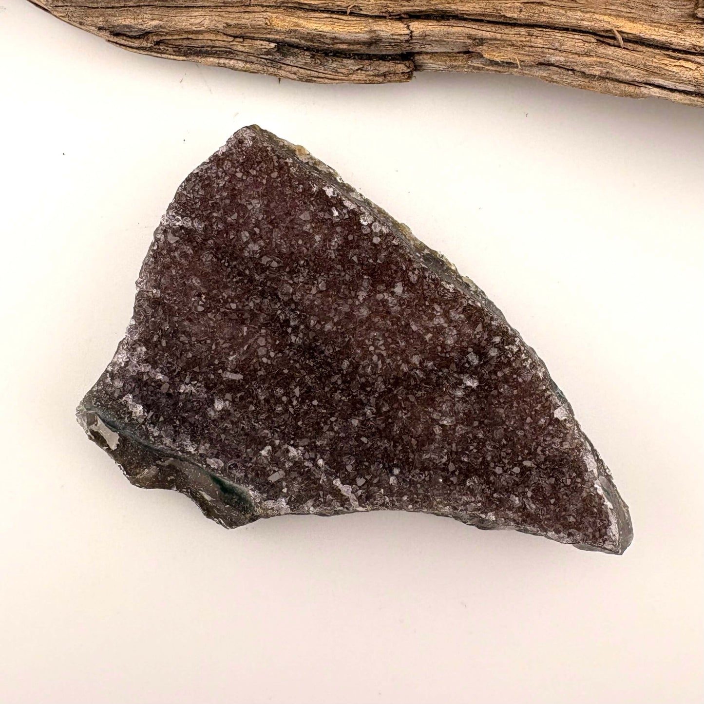Brazilian Rainbow Amethyst Druzy Cluster Flat - 82 grams
