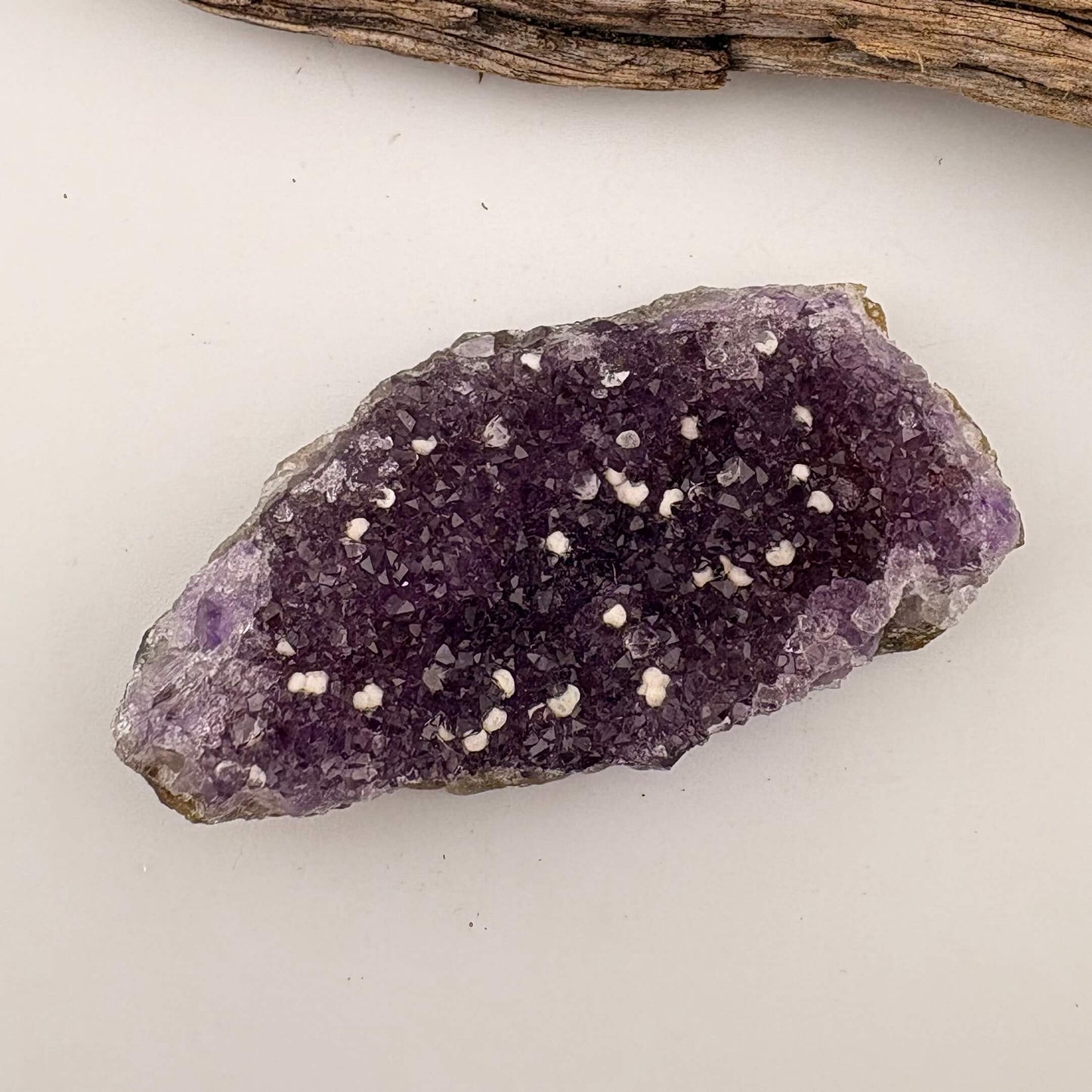 Brazilian Rainbow Amethyst Druzy Cluster Flat - 45 grams