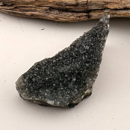 Brazilian Black Rainbow Amethyst Druzy Cluster Flat - 20 grams
