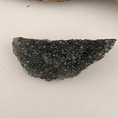 Brazilian Black Rainbow Amethyst Druzy Cluster Flat - 20 grams