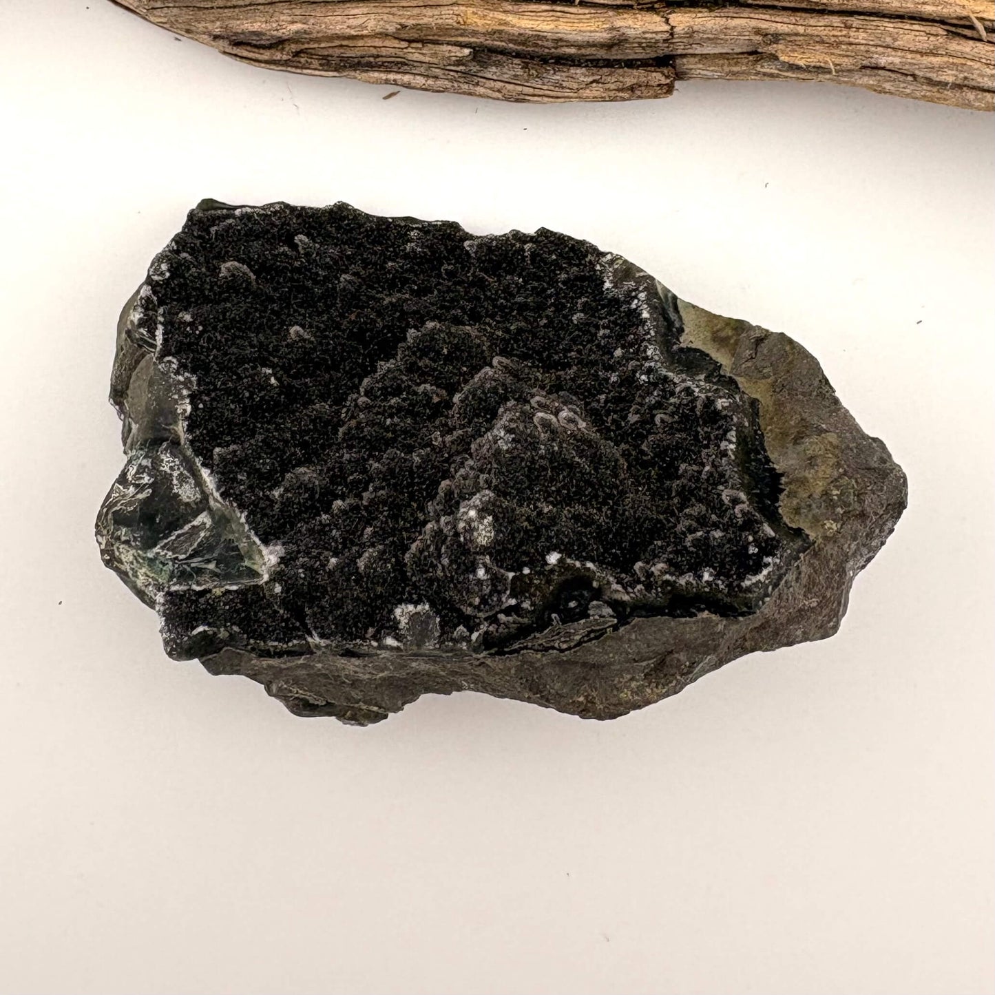 Brazilian Black Amethyst Druzy Cluster Flat - 102 grams