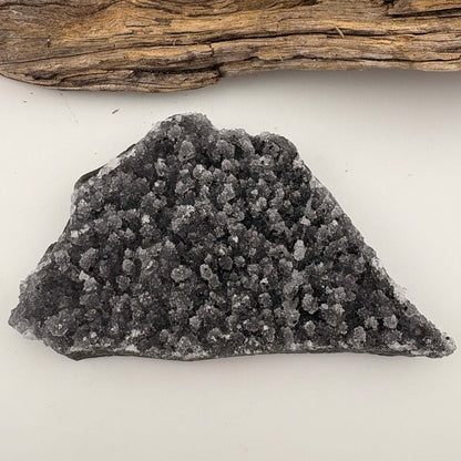 Brazilian Black Amethyst Druzy Cluster Flat - 70 gram