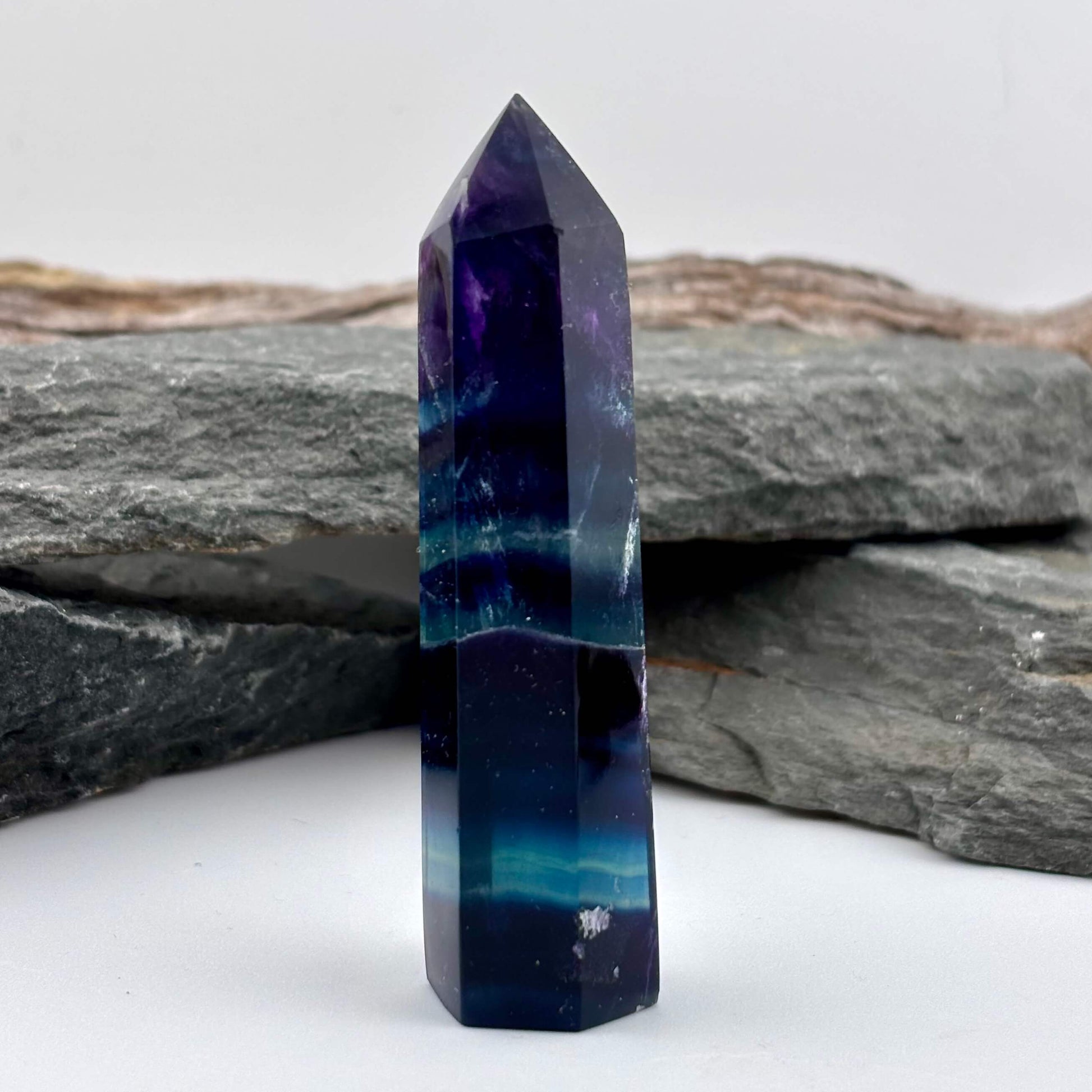 Rainbow Fluroite Polished Tower