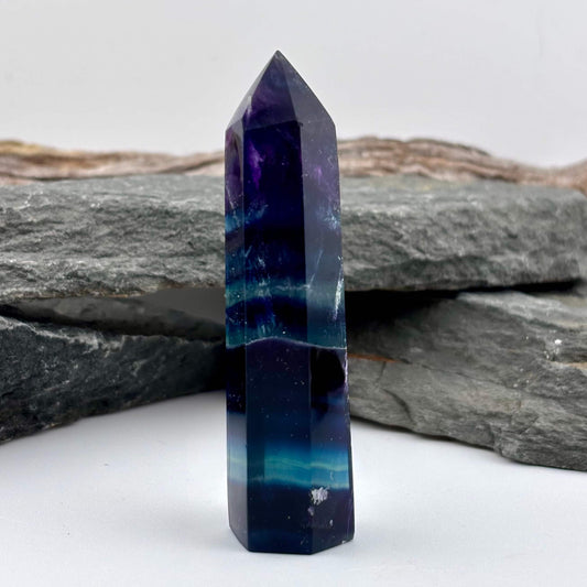 Rainbow Fluroite Polished Tower