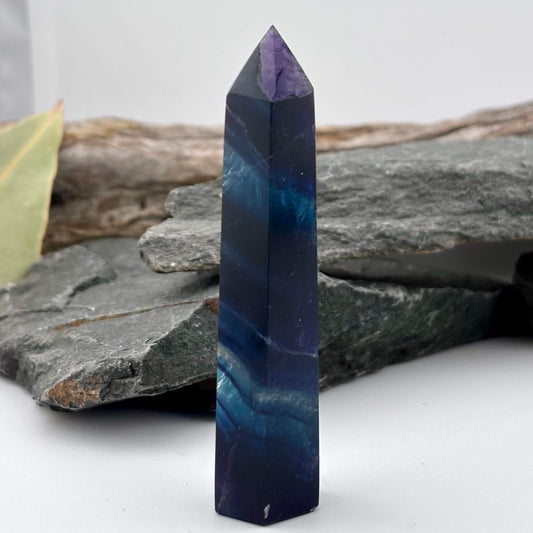 Rainbow Fluroite Polished Tower