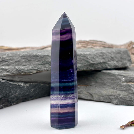 Rainbow Fluroite Polished Tower