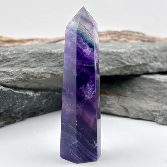 Rainbow Fluroite Polished Tower