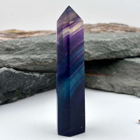 Rainbow Fluroite Polished Tower
