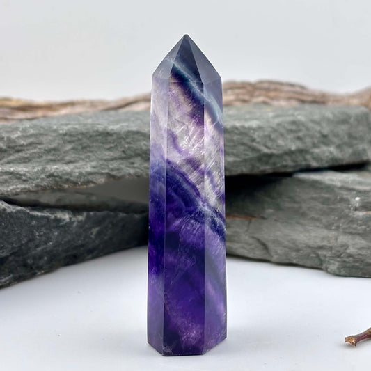 Rainbow Fluroite Polished Tower