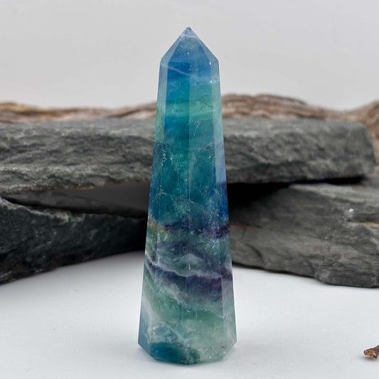 Rainbow Fluroite Polished Tower