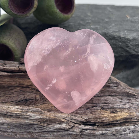  Rose Quartz Puffy Heart - 70 grams