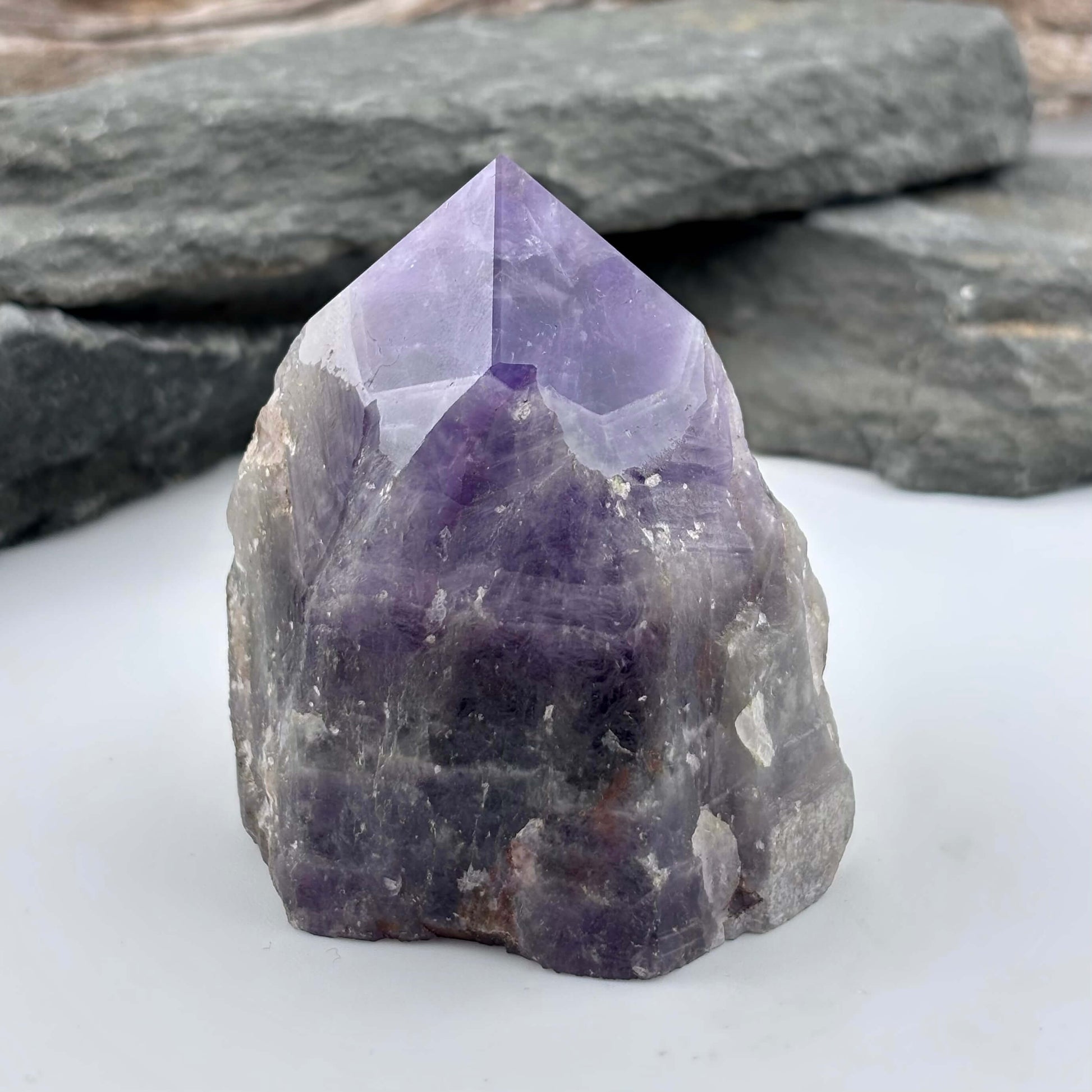 Large Amethyst Polished Point Rough