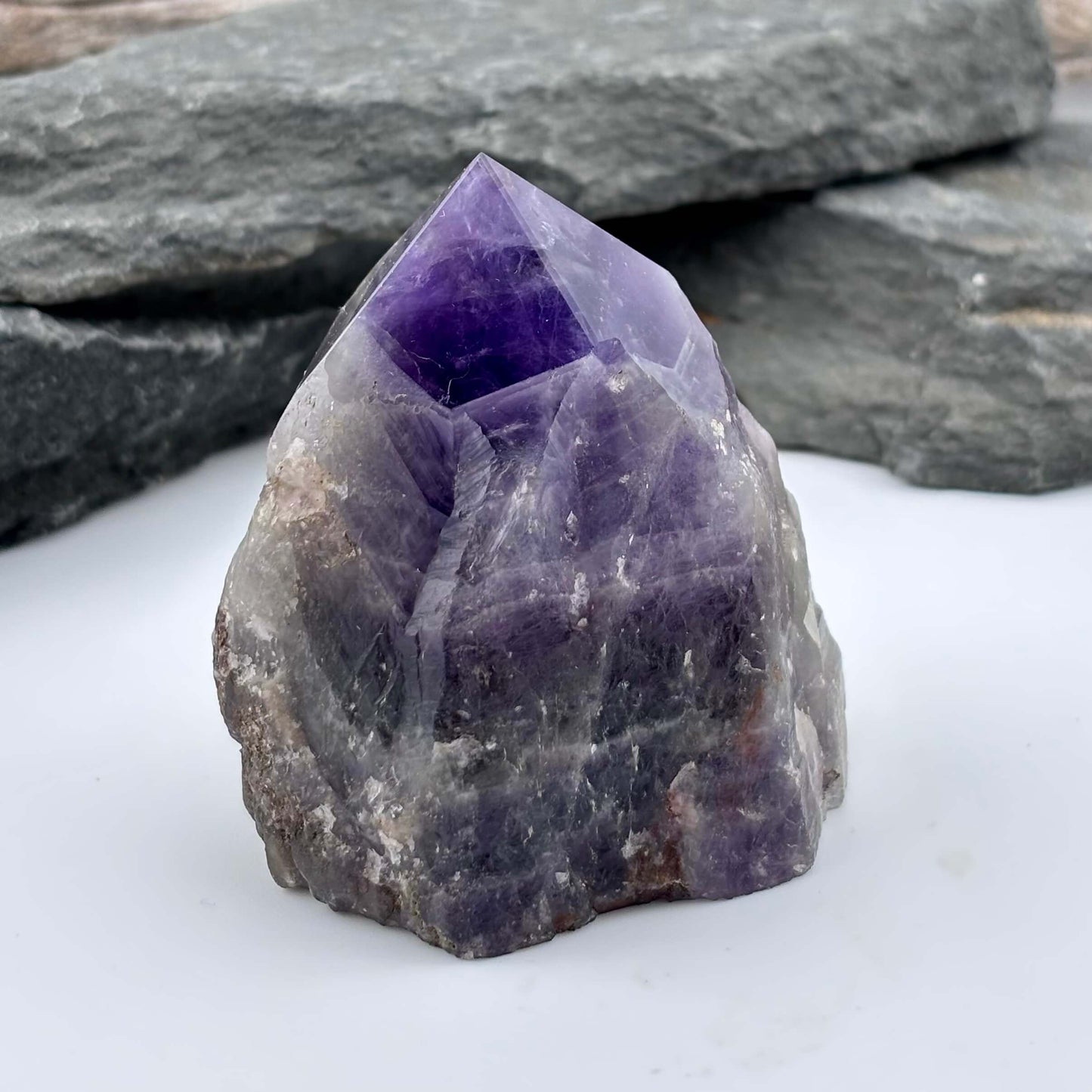 Large Amethyst Polished Point Rough