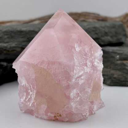 Rough Polished Point Rose Quartz