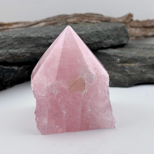 Rough Polished Point Rose Quartz
