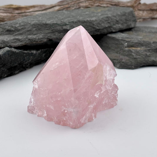 Rough Polished Point Rose Quartz