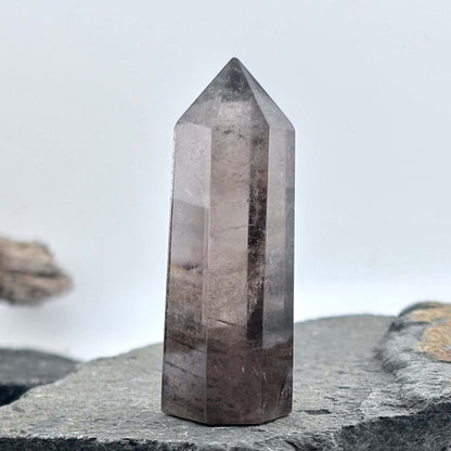 Smoky Quartz Polished Hexagon Tower - 50 grams x 6.3cm