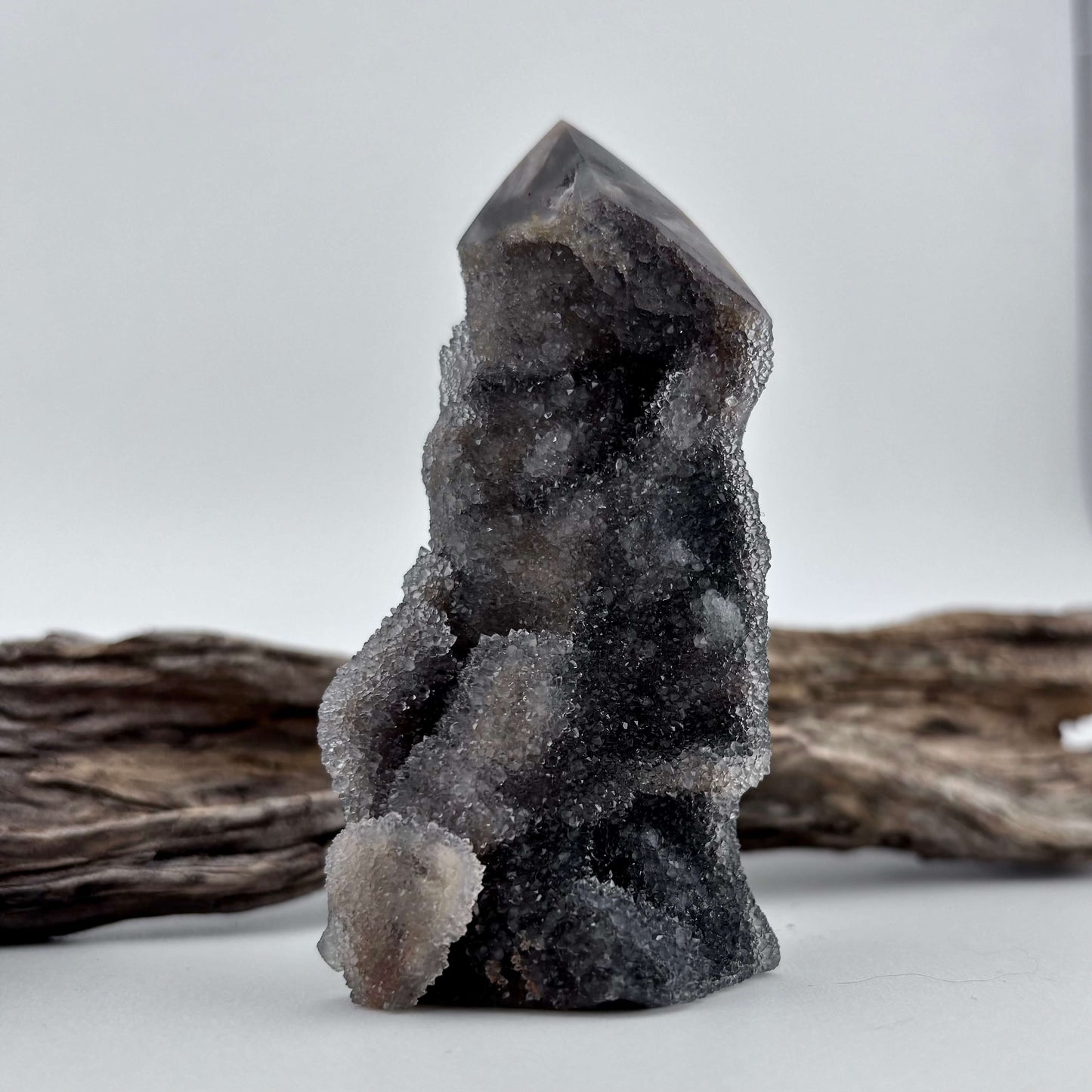 Natural Sphalerite Druzy Tower - 143 grams / 9.5 cm