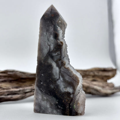 Natural Sphalerite Druzy Tower - 143 grams / 9.5 cm
