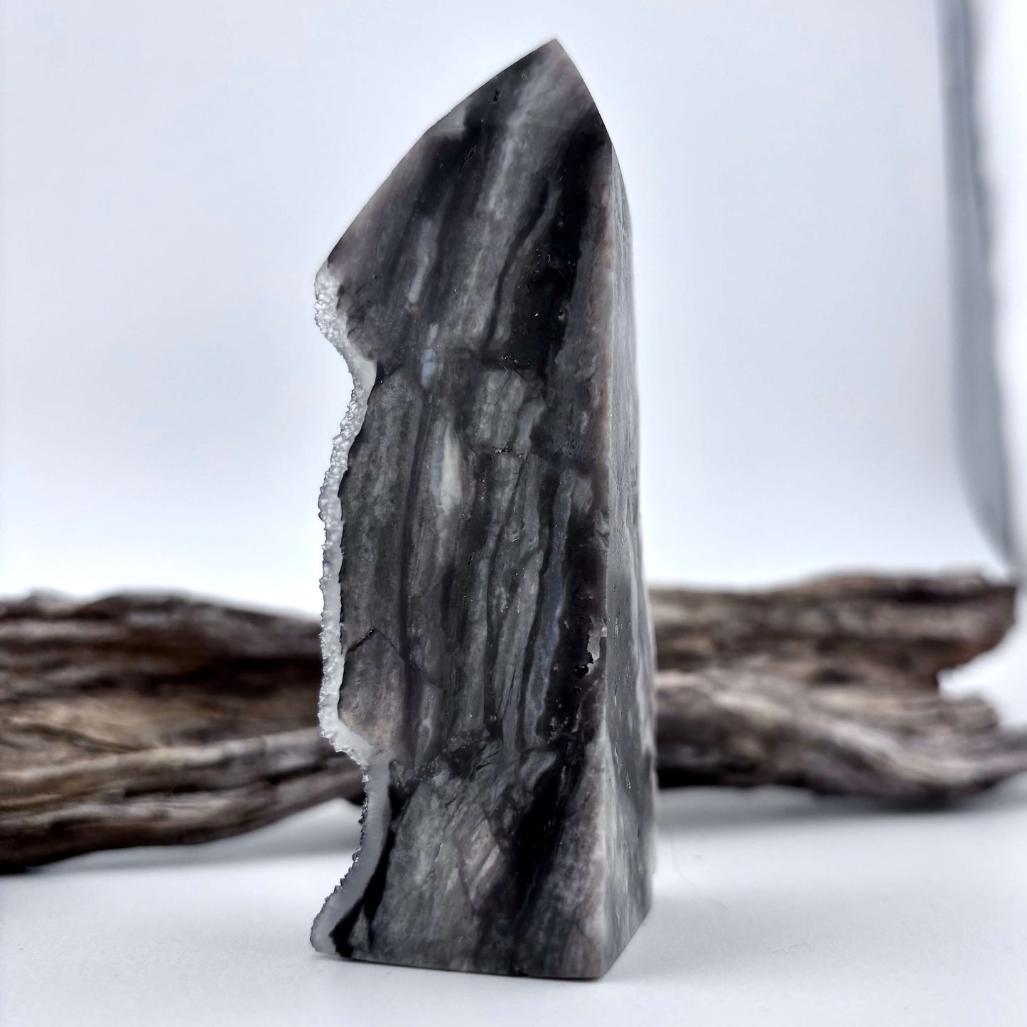 Natural Sphalerite Druzy Tower - 143 grams / 9.5 cm